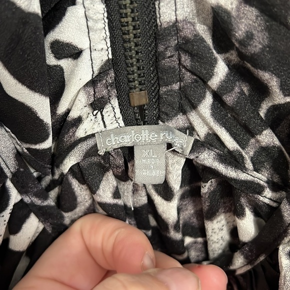 Charlotte Russe animal print flowy tank top - Picture 6 of 6